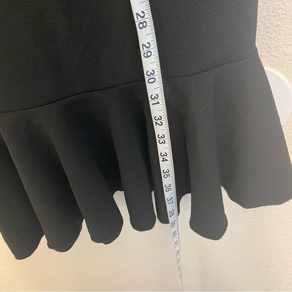 LuLaRoe CiCi Off Shoulder Black Dress Ruffles fitted LBD Size XXS Nwt - Picture 6 of 13